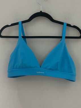 lululemon bright blue triangle bralette
